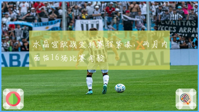 水晶宫欧战失利赛程紧凑，两月内面临16场比赛考验